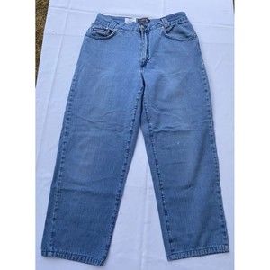 Vintage Versace Classic V2 Womans 28” x 24.5” Spell Out Made In Italy Blue Jeans